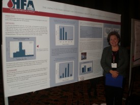 Michelle Burg at NHF's Research Posters Reception